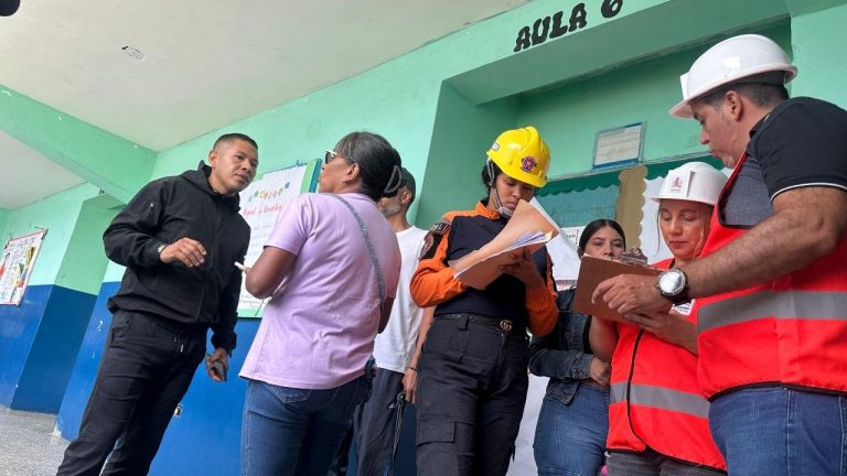El paso a paso de la inspección rápida que descarta fallas en las columnas de Guaicaipuro